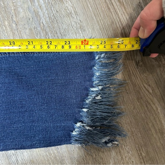 Free People Great Heights High Rise Fringe Hem Ankle Crop Skinny Jean Size 29 - Picture 6 of 8